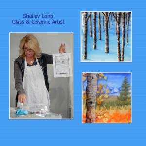 Teacher and artist Shelley Long, along with some of her amazing work!
